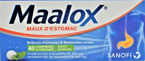 Maalox maux d estomac – 40 comprimés