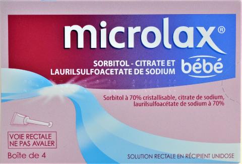 Microlax bébé gel rectal – 4 unidoses