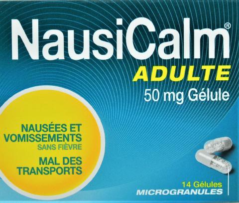 Nausicalm 50mg adulte – 14 gélules