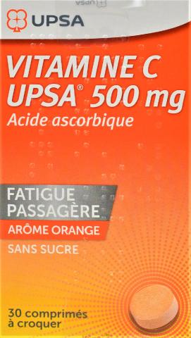 Vitamine C 500mg upsa – 30 comprimés à croquer