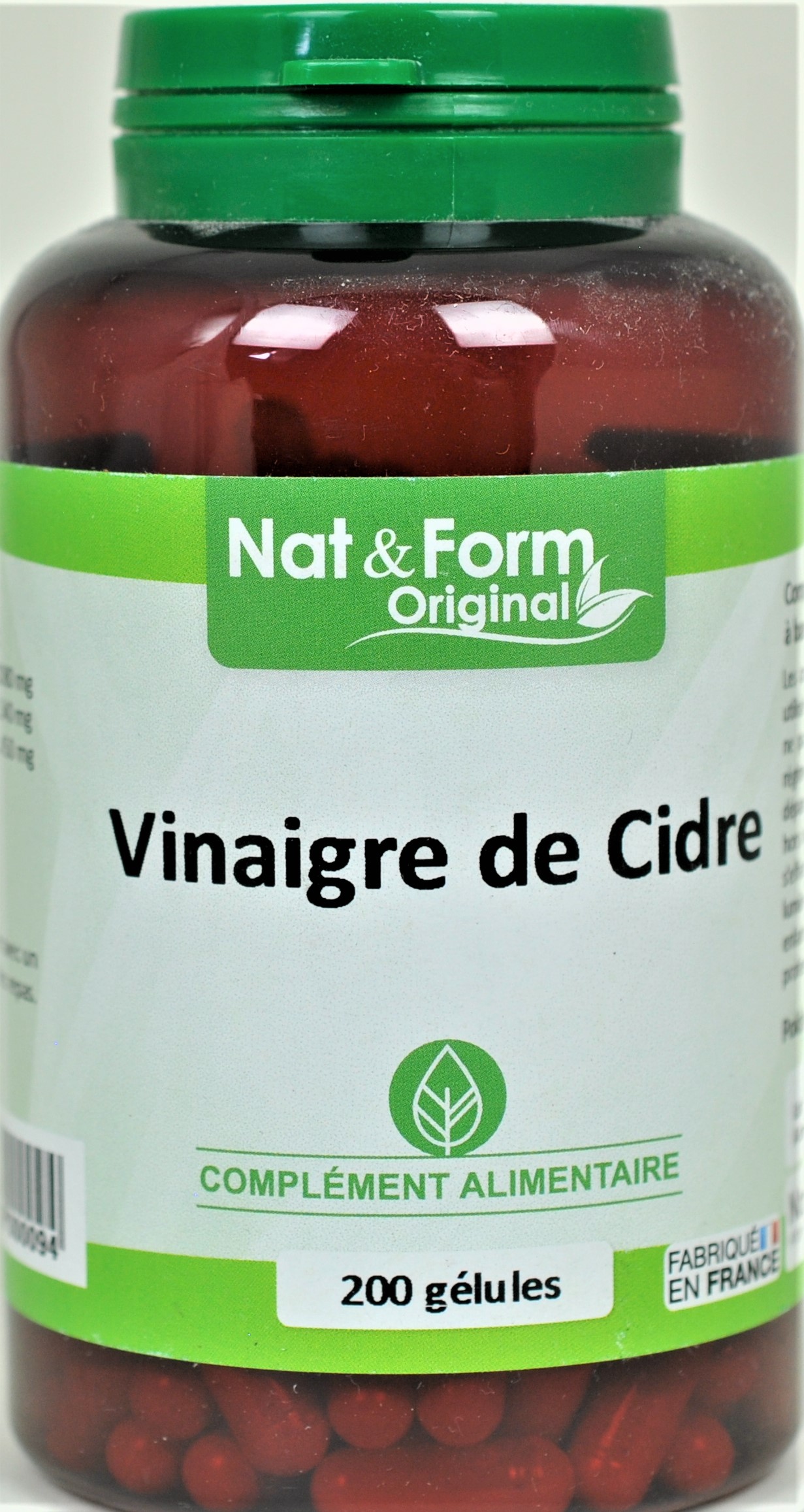 Vinaigre de Cidre de Pomme 1033 mg - 180 gélules végane de vinaigre
