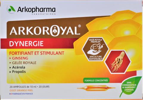 ARKOROYAL GELEE ROYAL DYNERGIE AMPOULES