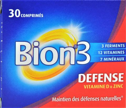 Bion 3 défense dès 4 ans – 30 comprimés à croquer