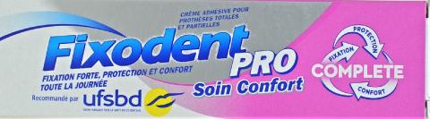 FIXODENT PRO COMPLET CREME ADHESIVE SOIN CONFORT 47G