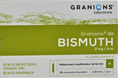 GRANIONS BISMUTH AMPOULES BUVALES 2ML 10