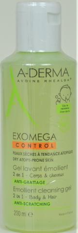 A-derma – Exomega control gel 2/1 200ml