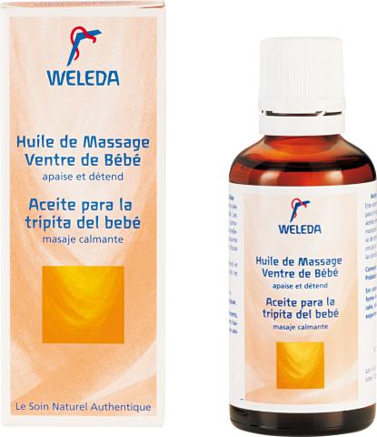 Weleda bebe - huile massage du ventre de bebe - 50 ml