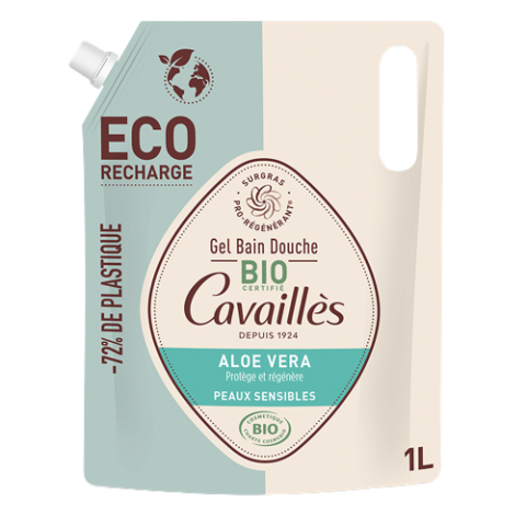 Cavaillès - Eco-Recharge Gel Bain Douche Aloe Vera 1L