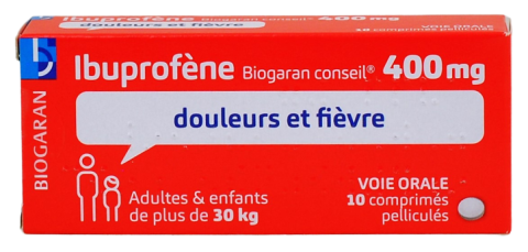 Ibuprofène Biogaran conseil 400mg – 10 comprimés