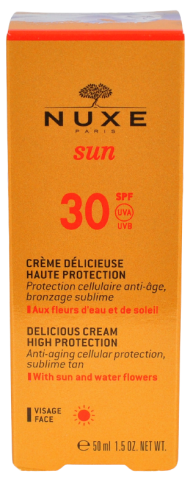 Nuxe Solaire Visage SPF 30 Crème Délicieuse - 50ml
