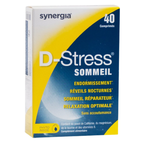 Synergia D-STRESS Sommeil - 40 Comprimés