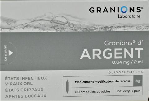 GRANIONS D ARGENT BOITE DE 30 AMPOULES BUVABLES